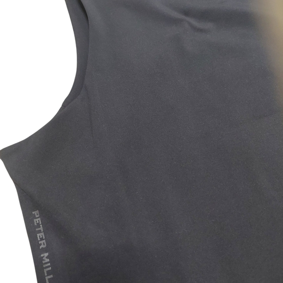 Peter Millar Black Sleeveless Boxy Tank Top - Picture 3 of 6